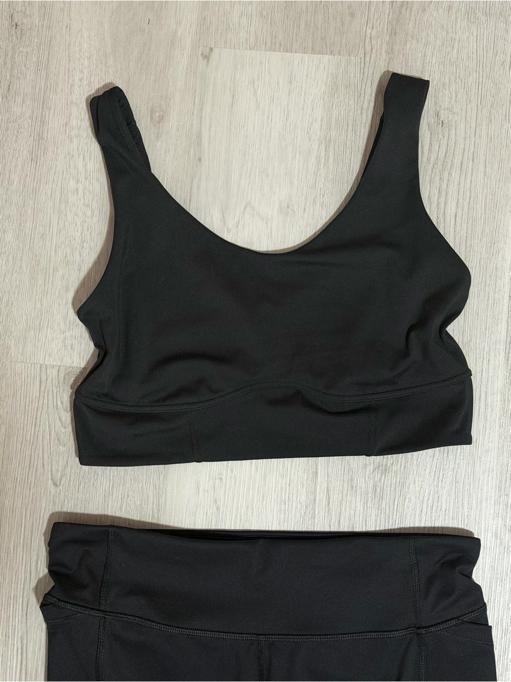 all in motion Black Seamless Workout Set - Scoop Bra & High-Waist Leggings - Picture 2 of 6